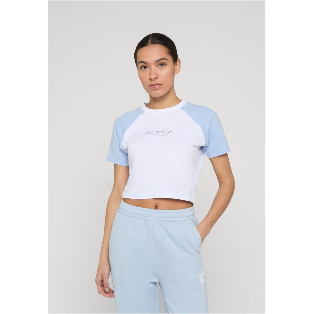 Rocawear - Fine Crop top - Wit/Blauw